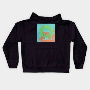 abstract paint Kids Hoodie